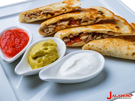 Beef or chicken quesadilla